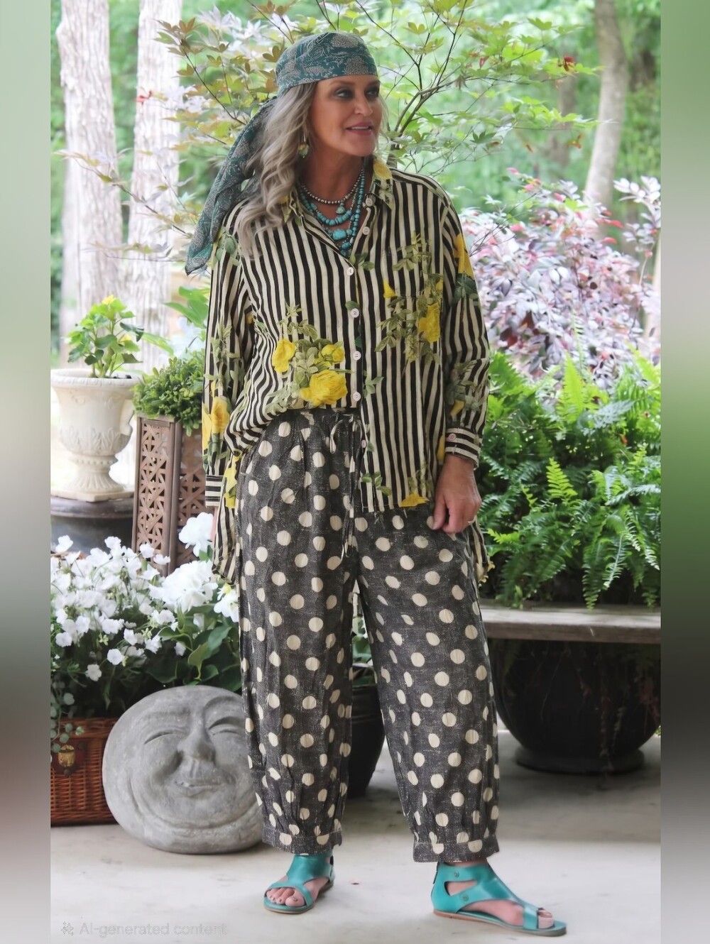#1755 Jaded Gypsy Crosswind Skies Bloomers - Picture 2 of 2
